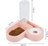 Double Dog Cat Bowls - Pets Water and Food Bowl Set with Automatic Water Bottle, Raised Pet Feeder Bowl for Cats and Small Dogs...