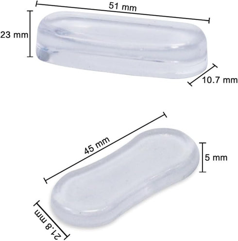 5Pcs Transparent Toilet Seat Bumper Set, Silicone Strong Adhesive Toilet Seats Lid Bumpers, Toilet Seat Buffers, Toilet Lid Rubber Pads for, Home,...