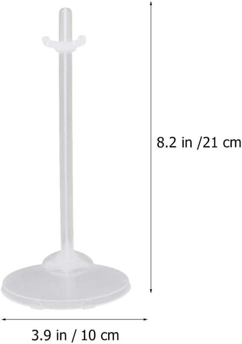 EXCEART 24pcs White Doll Stand Doll Support Rack Action Figure Display Rack for Window Doll Display Decoration Collection...