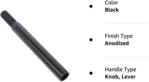 4'' Auto Shift Knobs Extension DIY Car Manual Gear Shifter Lever Extender Rally Drift (M12*1.25, Black)...