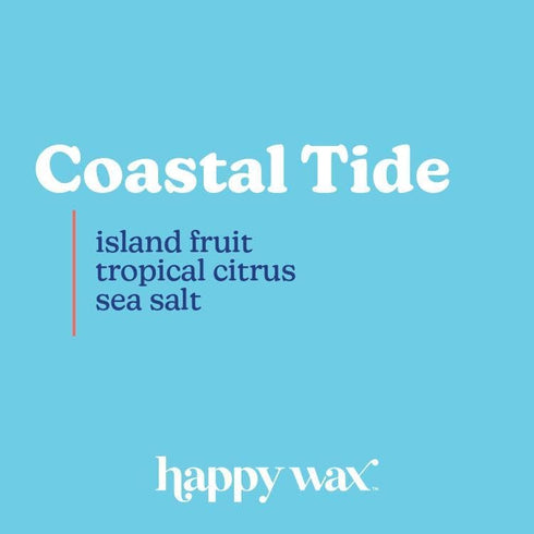 Happy Wax Coastal Tide Scented Bear Wax Melts - Natural Strong Summer Scented Wax Melts Infused w/Essential Oils - Non Toxic Wax Melt. Scented Soy...