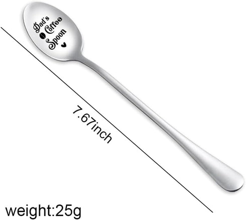 Dad Coffee Spoon Gifts from Daughter Son Funny Dad's Coffee Spoons Gifts for Dad Daddy Father's Day Gifts for Men Father Papa Birthday Christmas G...