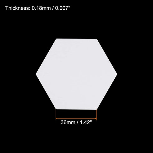 200 Count English Paper Piecing Hexagon 36mm Shapes Paper Quilting Templates Patchwork English Paper Piecing Supplies for Quilting Sewing DIY Craf...