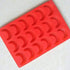 18 Cavity Moon Silicone Mold for Cake Chocolate Ice Tray Panna Cotta Pudding Jelly Candy Baking mold (pack2)...