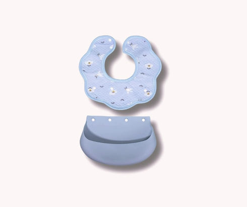 Silicone Bib and Detachable Bib Pack of 2...