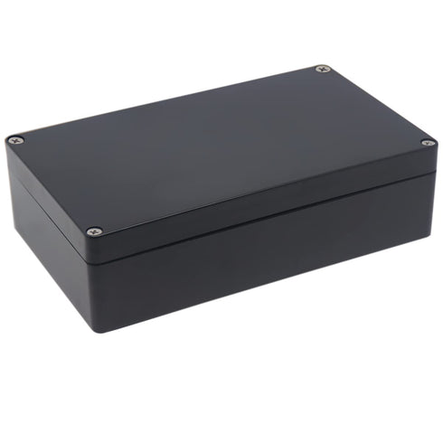 Watertight Junction Box, IP67 Waterproof Project Box Durable ABS Plastic Electronic Enclosure Case for DIY Electrical Project Black 7.87" x 4.72" ...