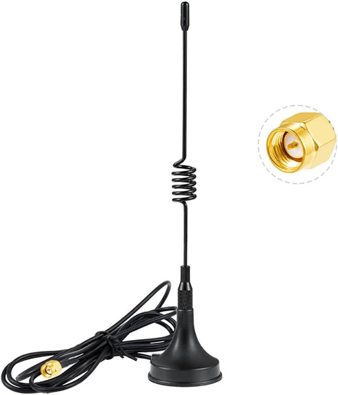433 MHz Antenna 3dBi SMA Male Adapter 3M RG174 Cable Magnetic Base Omni-Direction for Raspberry Pi NFC GSM ISM CUL USB CCU3 CCU2 CC1101...