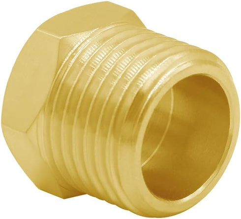 Joywayus 1/2 G Male to 3/8 Compression Female Thread Bushing Pipe Fitting, Brass Reducer Faucet Connector Water Hose Adapter, Supply Line Adapter ...