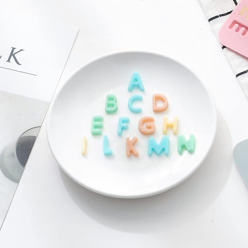 Verdental Silicone Letter Molds and Number Candy Molds Set of 2 Chocolate Molds Non-stick Gummy Molds Happy Birthday Cake Decorations Ice Molds (B...