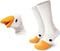 1 Pair Funny Goose Head Socks Universal Sport Cotton Socks Creative Animal Casual Socks for Women Men...