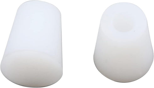 6PCS Silicone Rubber Plug 0.9"x0.67" Tapered Stopper Silicone Plugs Silicone Rubber Protective Plugs 3#, 3 Solid+3 Hole...