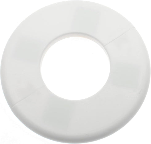 FDXGYH 2 Pcs ID 2.0 Inch ABS Wall Split Flange Self-Adhesive tape Round Escutcheon Plate Cover for Water Pipe Faucet Decoration Accessories [White...