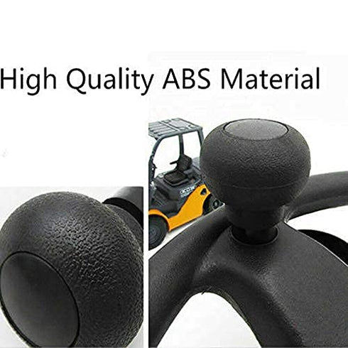 Anonyme 8mm Screw Steering Wheel Spinner Knob Turning Aid Ball Tractor Forklift Assembly Black...