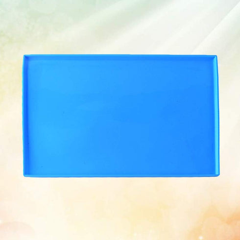 Hemoton Roll Cake Mat Flexible Baking Tray Pan Silicone Cookies Mold Bakeware (Blue)...