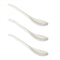 3 pcs Porcelain Egg Spoons Ceramic Spoons White 5 inch Coffee Dessert Yogurt Tea milky tea...