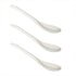 3 pcs Porcelain Egg Spoons Ceramic Spoons White 5 inch Coffee Dessert Yogurt Tea milky tea...