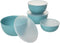 KitchenAid Plastic Prep Bowls with Lids, Set Of 4, Aqua Sky...