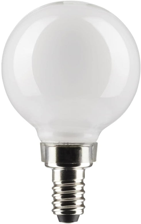Satco 5.5-Watt LED E12 Light Bulb, 2700K, 15000 Hour Rating, Dimmable...
