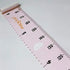 Kids Growth Chart, Wood Frame Fabric Canvas Height Measurement Ruler from Baby to Adult for Child's Room Decoration 7.9 x 79in (7.9 x 79in, Pink -...