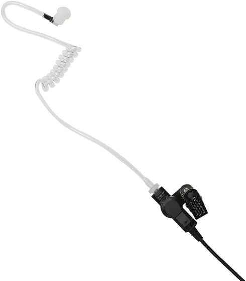 Acoustic Tube Earpiece with Boom Mic Walkie Talkie Headset for U94 Tactical PTT Adapter...
