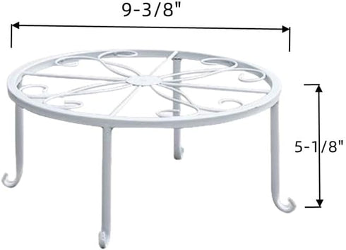 1 Pack Metal potted plant stand, rust-proof iron flower pot stand, heavy duty pot stand for indoor patio(White)...