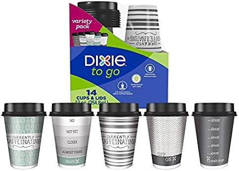 14-Pk. Coffee Cups with Lids, 12-oz....