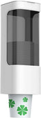 Cup Dispenser, Pull Type Water Cooler Cup Holder Fit 3oz-5oz Small Cups, Wall Mount Bathroom Disposable Mouthwash Cups Dispenser with Paste for Ho...