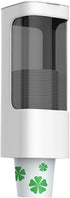 Cup Dispenser, Pull Type Water Cooler Cup Holder Fit 3oz-5oz Small Cups, Wall Mount Bathroom Disposable Mouthwash Cups Dispenser with Paste for Ho...
