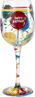 Lolita Aged to Perfection Birthday Artisan Painted Wine Glass...