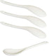 3 pcs Porcelain Egg Spoons Ceramic Spoons 5 inch Coffee Dessert Yogurt Tea milky tea...