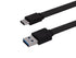 Monoprice Flat USB Type-C to Type-A 3.2 Gen1 Charge and Sync Cable - 5Gbps, 3 Amp Charging, Reversible Connector, Resists Tangling, Compatible wit...