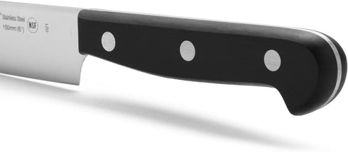 Arcos Chef Knife 6 Inch Stainless Steel. Cooking Knife to Cut and Peel Small Food. Ergonomic Polyoxymethylene Handle and 150mm Blade. Series Unive...