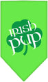 Pet and Dog Bandana Screen Printed, Irish Pup Black Large...