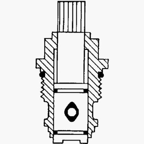 Danco 17323B 3J-2H/C Stem, for Use with NIBCO Model Faucets, Metal, Brass...