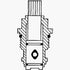 Danco 17323B 3J-2H/C Stem, for Use with NIBCO Model Faucets, Metal, Brass...