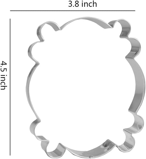 Door Frame Cookie Cutter Set - 2 Piece - 4.5” Door Frame, 2.7” Rectangle - Stainless Steel...