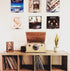 Vinyl Record Wall Mount- 5 Pack | No Wall Damage | Floating Shelf | Black & White Album Holder | Display Your Best LPs...