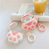 Cute Case for Airpods Pro, Silicone Cats Paw Shark Animal Cartoon Protective Soft Cover Skin with Anti-Lost Keychain (Cat Paw)...