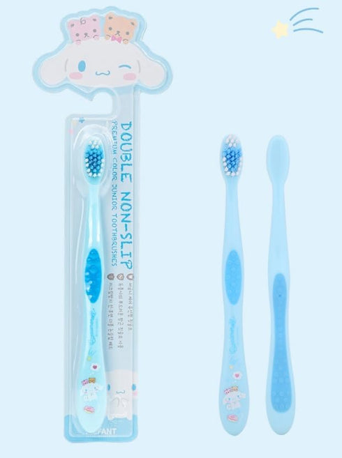 Individually Packaged Cute Toothbrush Set, Compact Head (Sky blue, 3 Count)...