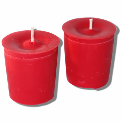 PROTECTION BLEND Palo Santo Sandalwood Scent Red Black Votive Candle for Protection, Banishing Negative Energy, Mini Spell Candles, Strong Scented...