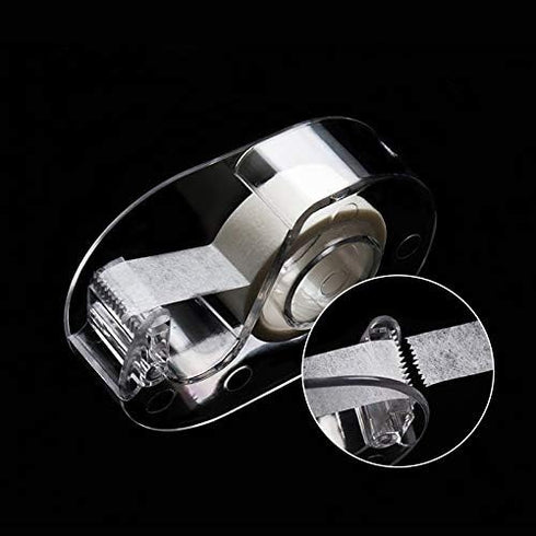 2pcs Clear Acrylic Eyelash Tape Dispenser Cutter Eyelash Extension Adhesive Tape Dispenser Holder Set Paper Eyelash Tape Supply Accessories...