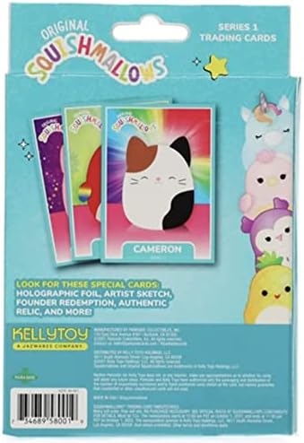 Squishmallows Official Kellytoy Series 1 Trading Cards (Pack of 2)...