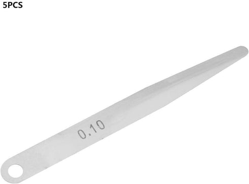 5pcs Feeler Gauge 0.1mm Thickness Feeler Gauge Metric Filler Thickness Gage Measurement Tool (0.1mm)...