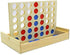 4 in a Row Wooden Board Game Foldable Line Up 4 Classic Family Toy Educational Toy for Kids and Family...