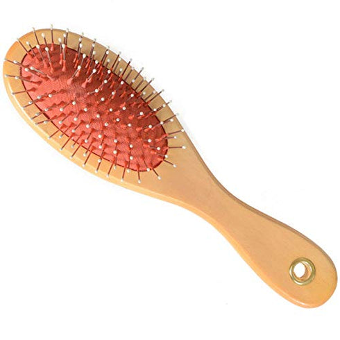 Combo Pin & Bristle Grooming Brush for Dogs and Pets with Durable Handle...