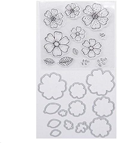 Welcome to Joyful Home Flower Metal Cutting Dies Stamp Stencils DIY Scrapbooking Photo Album Decor Cards (Clear Stamp+Dies Cutting)...