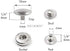 CRAFTMEMORE 10 Pack Snap Fasteners Color Plated Solid Brass Metal Snaps Heavy Duty Press Stud S-Spring Poppers Button VT2#665 (10 mm, Gunmetal Bla...