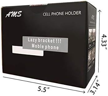 AMS Cell Phone Holder, Clip Holder, Lazy Bracket Flexible Long Arms for All Mobile, Fit On Desktop Bed Mobile Stand for Bedroom, Office, Kitchen...