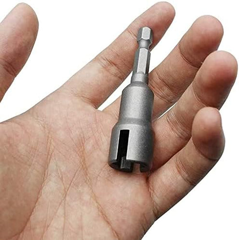 6 Pcs Wing Nut Drill Bit Set, Hurricane Wingnut Driver Power Wing Nut Driver Socket Wrenches Tool Set, 1/4 Inch Hex Shank Steel Drills Bits for Pa...