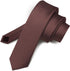 Vittorio Farina Solid Slim Skinny Ties for Men & Women - Silky Satin Thin Men's Pencil Ties...